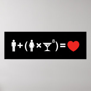 Kvinnoekvationen i Kärlek Poster
