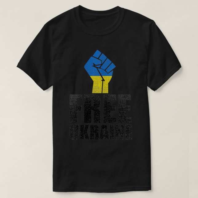 Kvinnofritt Ukraina Ställa upp Ukraina Ukraina T Shirt (Design framsida)