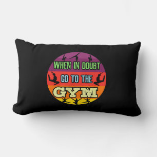 Kvinnogymnastika när du är i tveksamhet, gå till g lumbarkudde