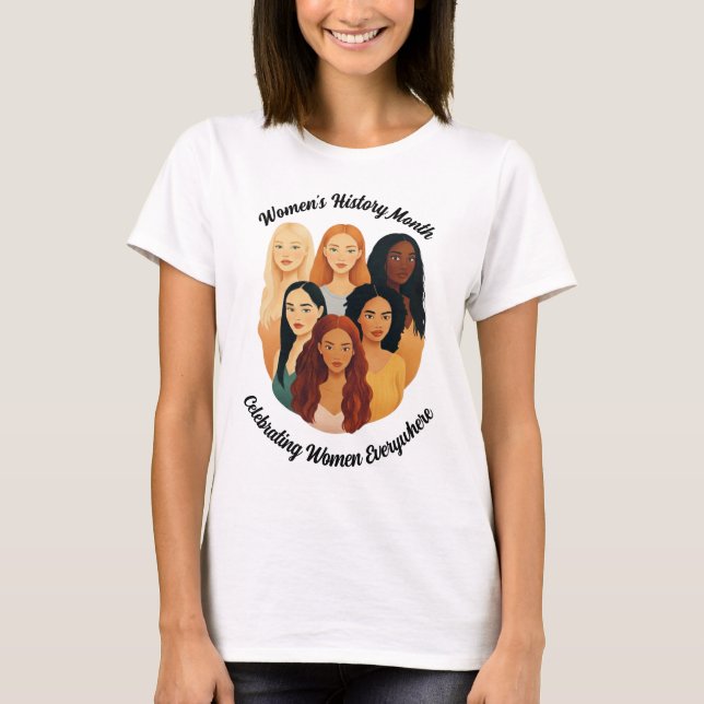 Kvinnohistori månad t shirt (Framsida)