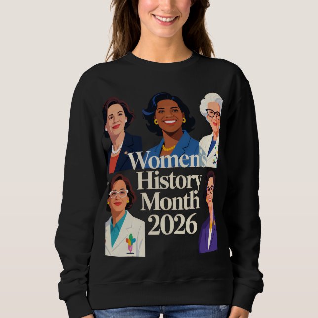 Kvinnohistoriens månad 2026 t shirt (Framsida)