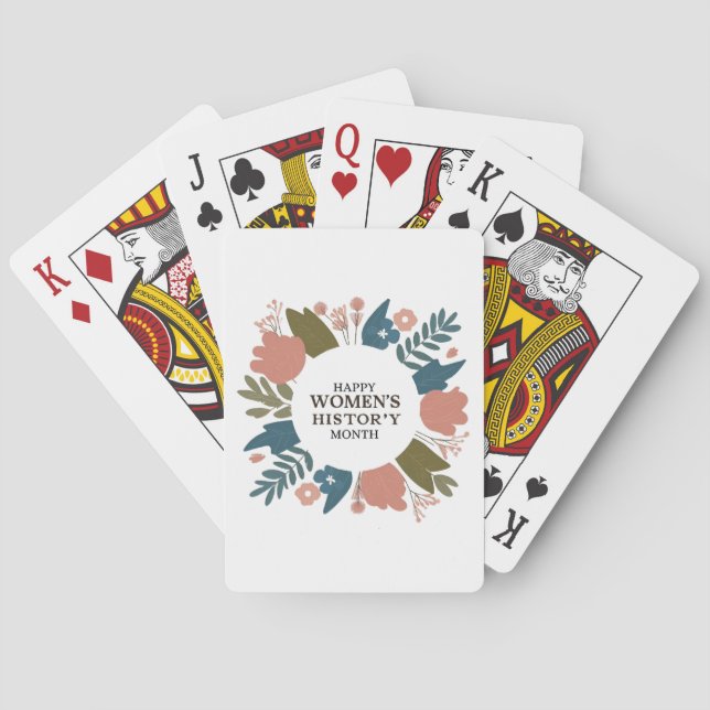 Kvinnohistoriens månad casinokort (Baksidan)
