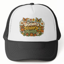 Kvinnohistoriens månad Retro 70-tal Blommig Groovy
