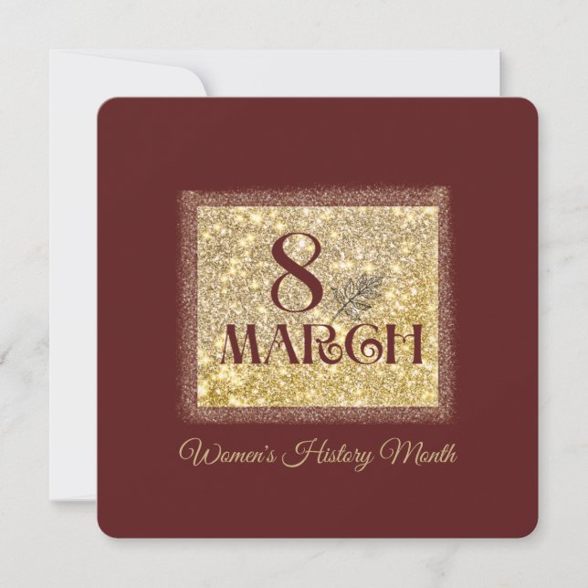 Kvinnohistorik Månad 2025 mars 8 Inbjudningar (Framsida)