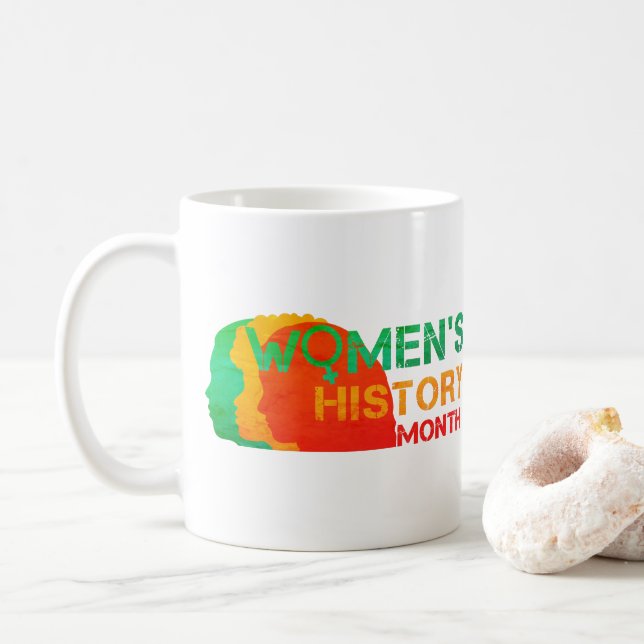 KVINNOHISTORIK MÅNAD KAFFEMUGG (Med munk)