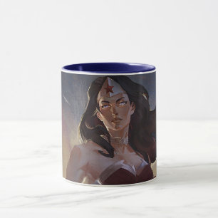  kvinnoillustration av oändlig kris mugg