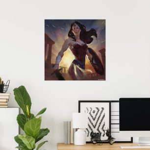 kvinnoillustration av oändlig kris poster