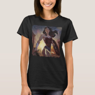kvinnoillustration av oändlig kris t shirt