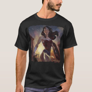 kvinnoillustration av oändlig kris t shirt