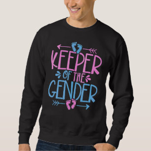 Kvinnoinnehavare i Genderna Cute Gender Reveal Bab Lång Ärmad Tröja