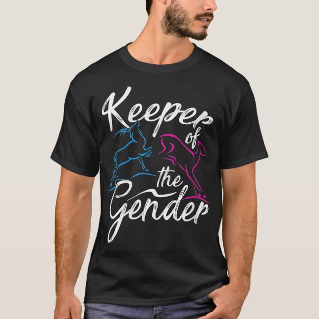 Kvinnoinnehavare vid Genderna Reveal Buck eller Do T Shirt (Framsida)