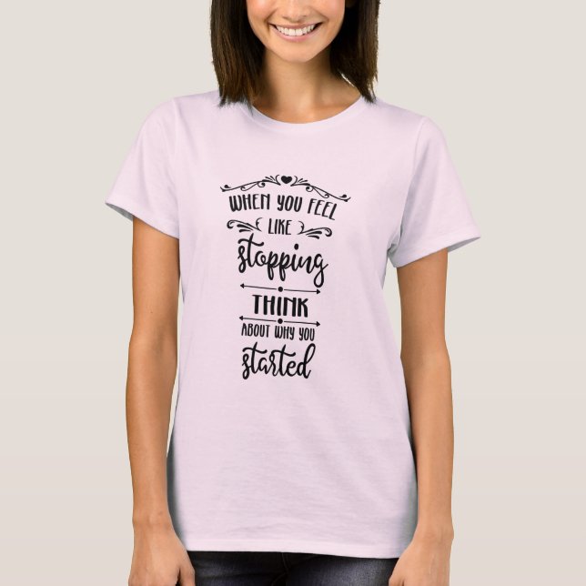 Kvinnoinspiration T-Shirt (Framsida)