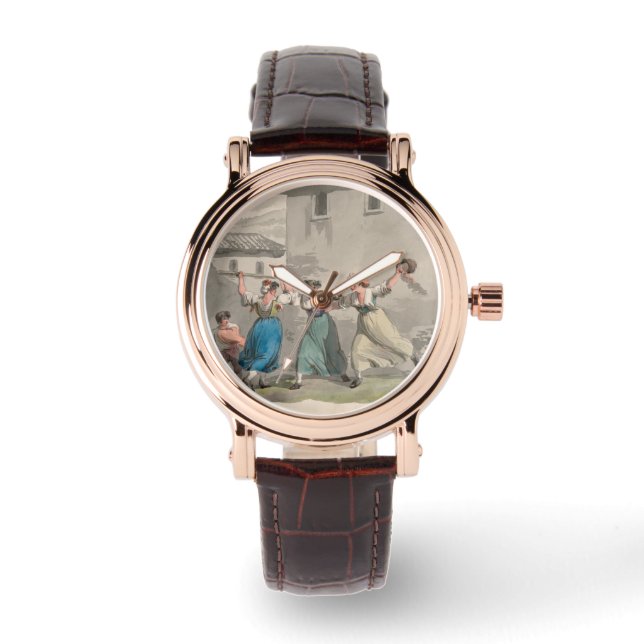 Kvinnokamp i Rom, Italien (historiskt läge) Armbandsur (Framsida)