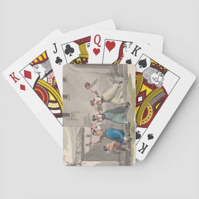 Kvinnokamp i Rom, Italien (historiskt läge) Casinokort (Baksidan)