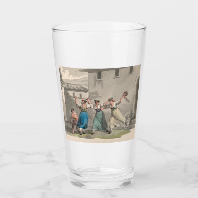 Kvinnokamp i Rom, Italien (historiskt läge) Glaskopp (Framsida)