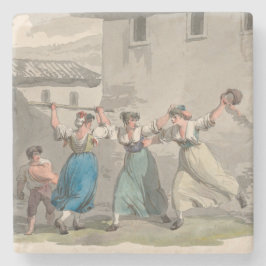 Kvinnokamp i Rom, Italien (historiskt läge) Stenunderlägg