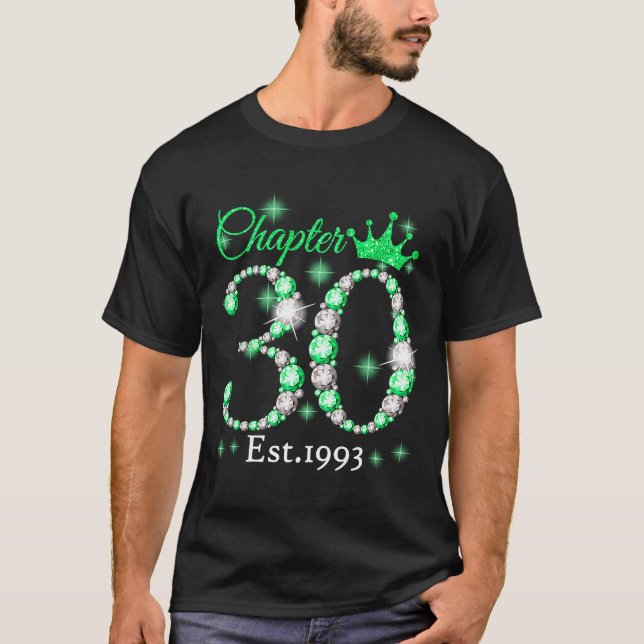 Kvinnokapitel 30 EST 1993 30 år gammal 30:e födels T Shirt (Framsida)