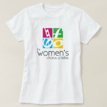 Kvinnokorus i Dallas Logotyp T-Shirt
