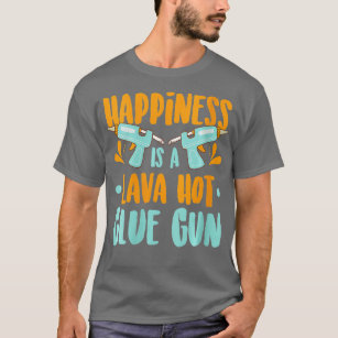 Kvinnolycka är en Lava Hett Glue Gun Scrapbook T Shirt