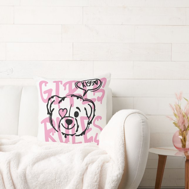 Kvinnomakter: GIRLS REGLER Artwork Kudde (Soffa)