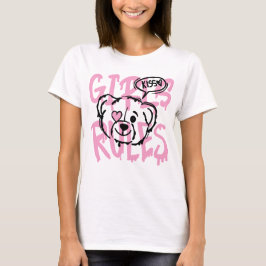 Kvinnomakter: GIRLS REGLER Artwork T Shirt