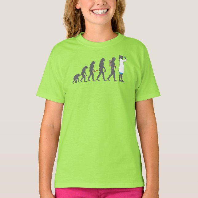 Kvinnomarschen för vetenskap: Evolutionens framste T Shirt (Framsida)
