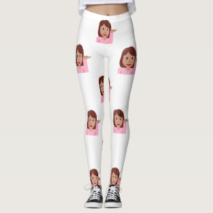 kvinnomemoji leggings