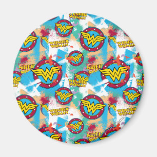 kvinnomisstrålningsfärg Mönster Magnet