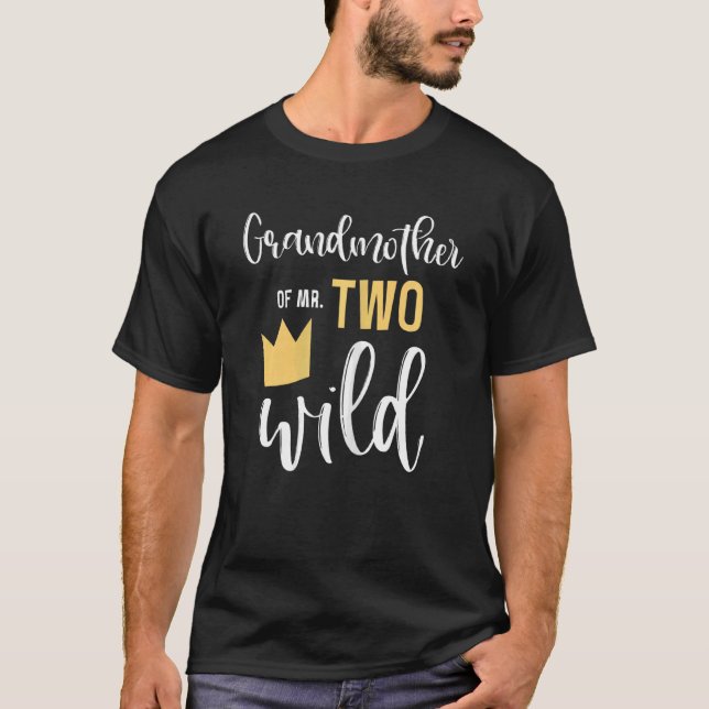 Kvinnomormor två Vilder andra födelsedagen Party T Shirt (Framsida)