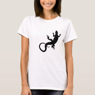 Kvinnoödla T-shirt Organic Lizard Art Shirt