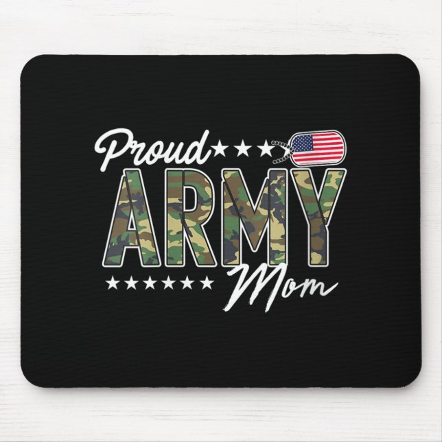 Kvinnoparnas Ocp Proud Army Mamma för Mor av solda Musmatta (Framsidan)