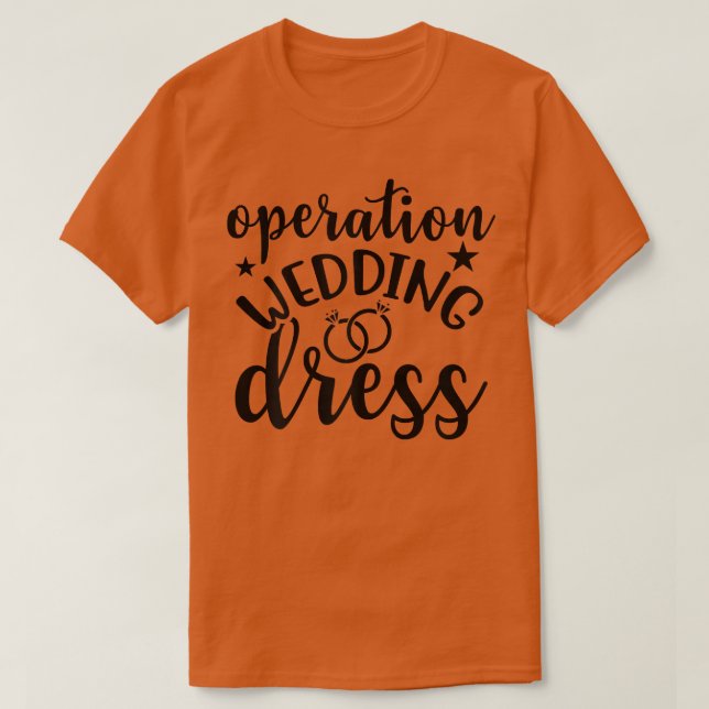 Kvinnoperationen Bröllop Dress Matching Bröllop Ba T Shirt (Design framsida)