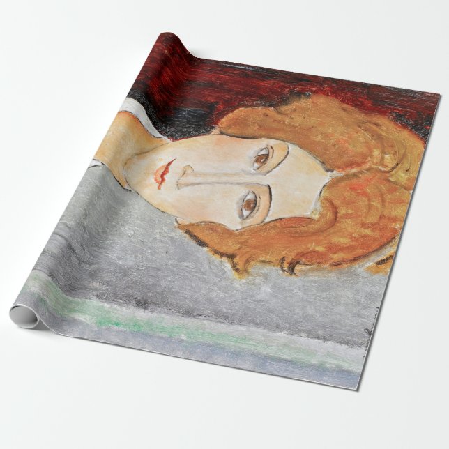 Kvinnoporträtt, Modigliani Presentpapper (Utrullad)