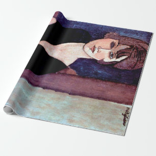 Kvinnoporträtt, Modigliani Presentpapper