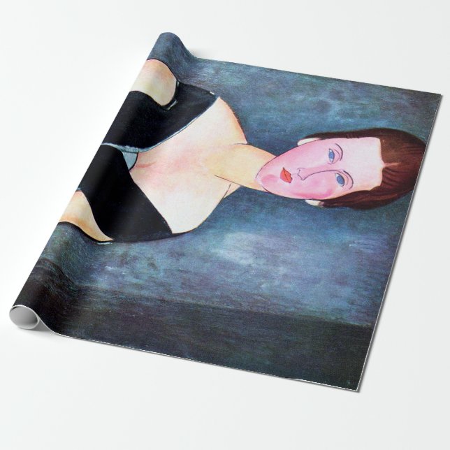 Kvinnoporträtt, Modigliani Presentpapper (Utrullad)