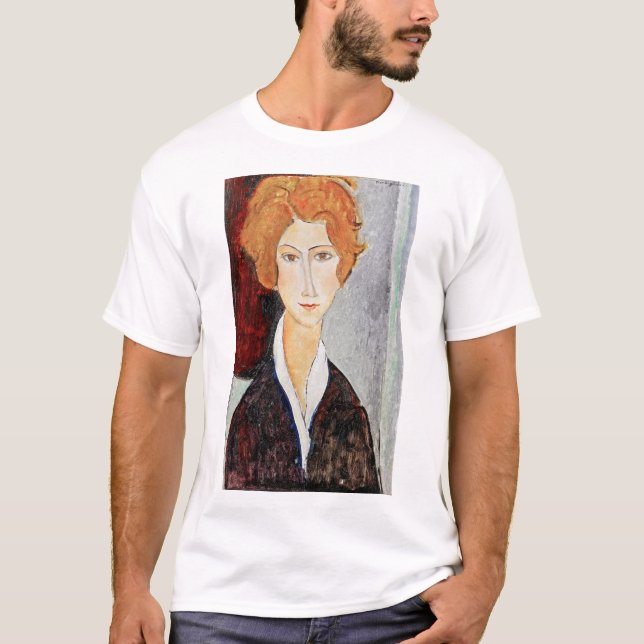 Kvinnoporträtt, Modigliani T Shirt (Framsida)