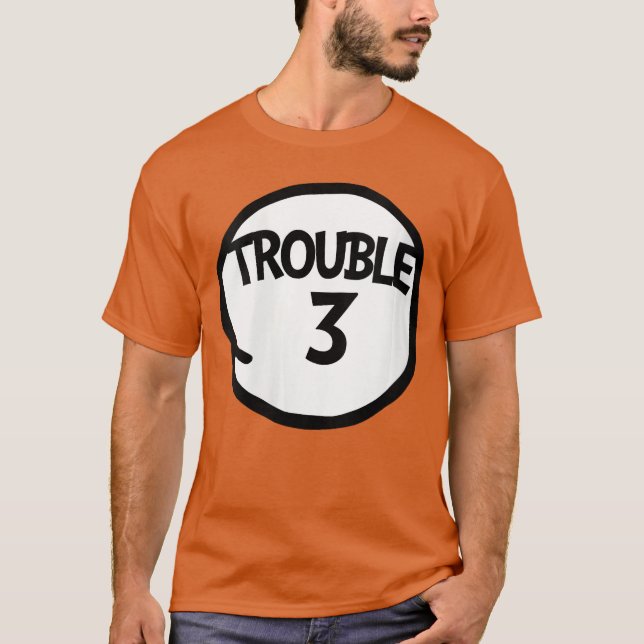 Kvinnoproblem 3 Roligt problem Tre Matchande Grupp T Shirt (Framsida)