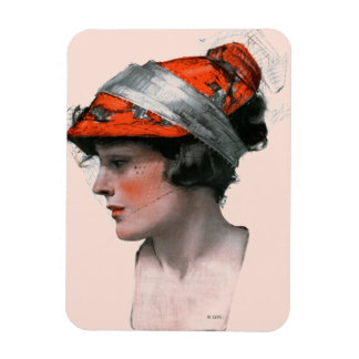 Kvinnoprofil Magnet