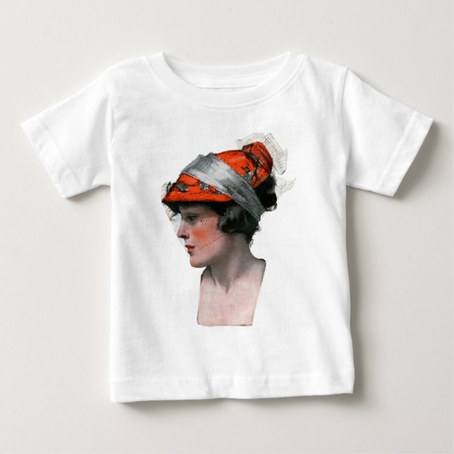 Kvinnoprofil Tee Shirt (Framsida)