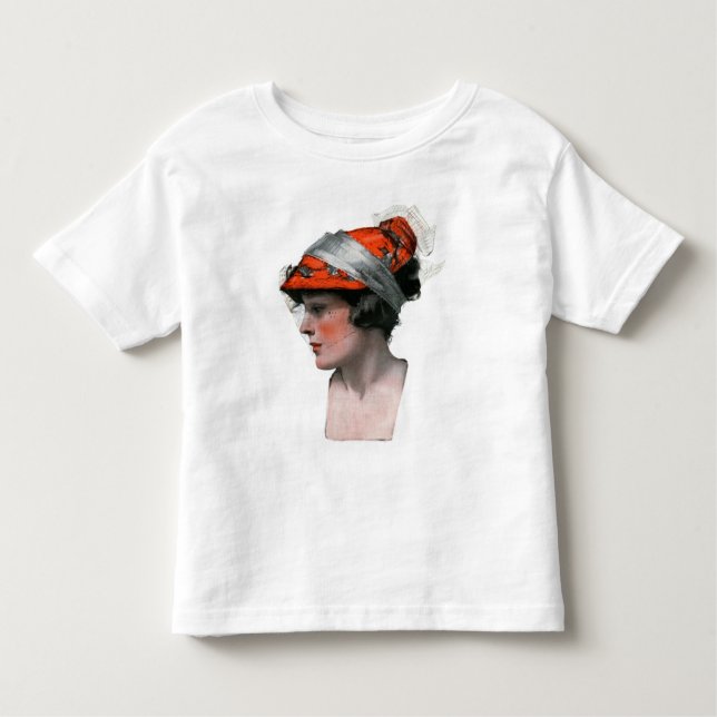 Kvinnoprofil Tee Shirt (Framsida)