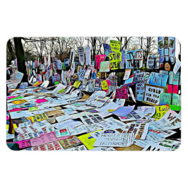 Kvinnoprotesten Signs Magnet