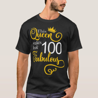 Kvinnor 100:e Födelsedagsfesten ger idéer om mormo T Shirt