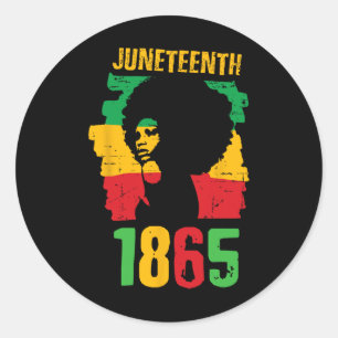 Kvinnor 1865 firar Afrikanska frihetsdagen Runt Klistermärke