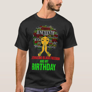Kvinnor 19 juni i år firar frihet och födelse t shirt