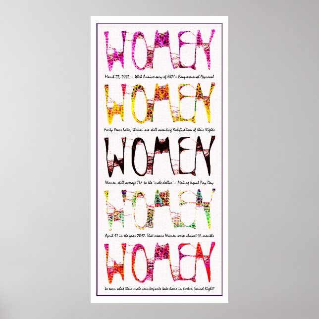 KVINNOR 2012 - ERA 40:e/lika Betalande dag Poster (Framsidan)