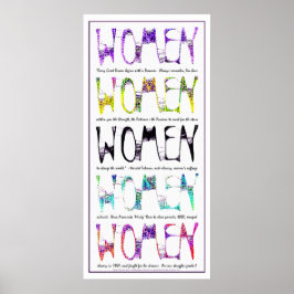 KVINNOR 2012 ~ "Kom alltid ihåg" Harriet Tubman Poster