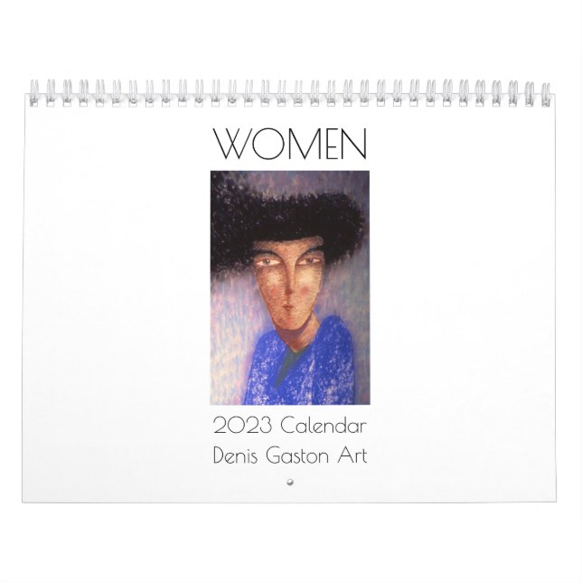 KVINNOR, 2023 Calendar, Paintings, Denis Gaston Ar Kalender (Omslag)