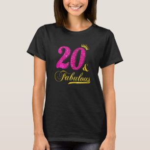 KVINNOR 20 OCH FÄRSKILDA Diamanter Krona Lycklig 2 T Shirt