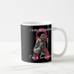 Kvinnor 2 år Cancerfri Rosa Bröstcancer Surv Kaffemugg