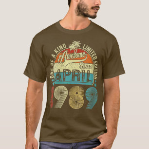 Kvinnor - 34 år gammal Fantastisk sedan april 1989 T Shirt